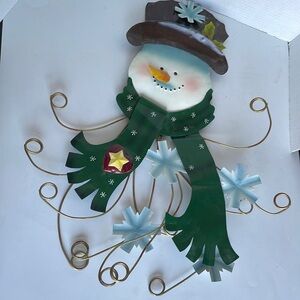 🎄Vintage House  of Lloyd Rustic Snowman Door/Wall Hanging🎄
